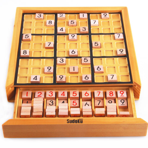 Wooden Tabletop Sudoku Set