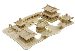 3D Asian Temple Model Puzzle