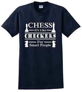 Chess It's Like Checkers for Smart People Short-Sleeve Men's T Shirt