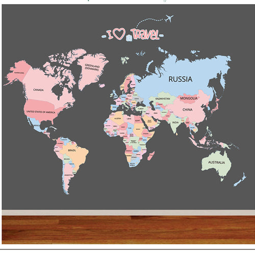 Wall Sticker World Map