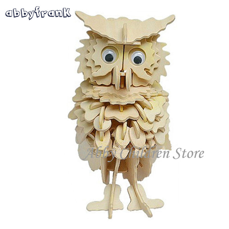 3D Wooden Owl Puzzle