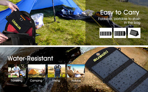 25W Portable Folding Solar Panel  (Water Resistant)