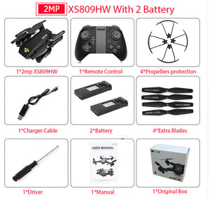 Visuo XS809W Foldable Drone with Wifi FPV