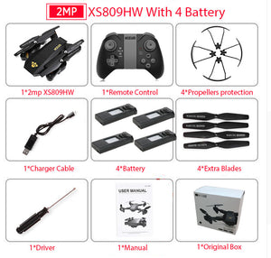 Visuo XS809W Foldable Drone with Wifi FPV