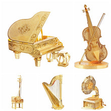 Metal Musical Instruments Decor Set