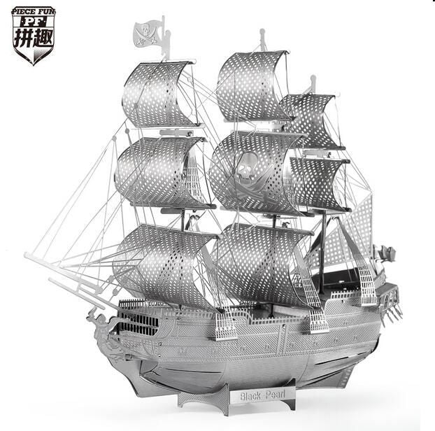 3D Metal Black Pearl Pirate Ship Puzzle/Model