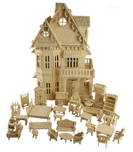 Wooden 3D Dollhouse Puzzle