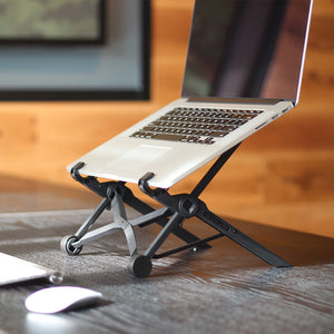 Folding Adjustable Laptop Holder With Wireless Keyboard and Mouse