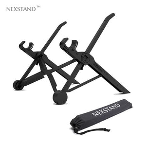 Folding Adjustable Laptop Holder With Wireless Keyboard and Mouse