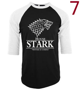 House of Stark Three Quarter Sleeve Casual  Tee