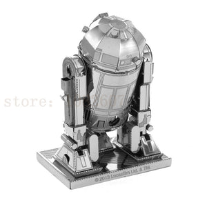 3D Metal Star Wars R2D2 Model