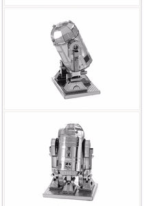 3D Metal Star Wars R2D2 Model